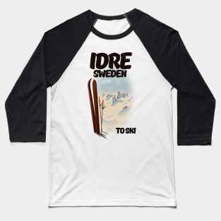 Idre Sweden to ski Baseball T-Shirt